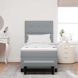  s opruga kutije Svijetlo siva 80 x 200 cm tkanina | shoptok.hr
