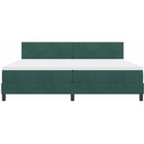 Krevet s opruga kutije Tamnozelena 200 x 200 cm Baršun | Eponuda.com