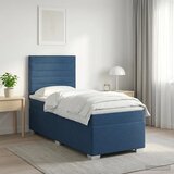  Boxspring krevet s madracem Plava 100 x 200 cm Tkanina - Plava 100 x 200 cm Dizajn linija Cijene