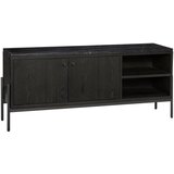 Hübsch Crna niska škrinja od egzotičnog drveta 120x51 cm Nobu - Cijene