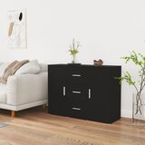  Komoda crna 91 x 29,5 x 65 cm od konstruiranog drva | Eponuda.ba