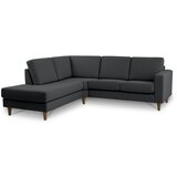 Scandic Antracitno siva kotna sedežna garnitura (levi kot) Focus – | Shoptok.si