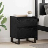  Nočna omarica s predalom 2 pcs Črna Orehovina 40 x 35 x 50 cm, (5000107113) | Shoptok.si