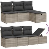  8-dijelni set vrtnih sofa od poliratana s jastucima svjetlosivi | shoptok.hr