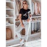 DStreet T-shirt damski z pudlem LUMIFITU czarny | Shoptok.si