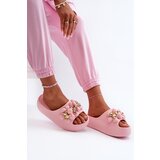 Boto Women's Foam Slides With Decorations On Thick Sole Pink Bremavia | Eponuda.ba
