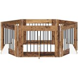  Vrata za pse s postoljem 6 pcs Staro drvo 80 x 60 cm | Eponuda.ba