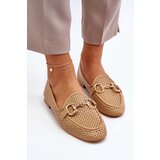 Boto Women's Flat Heel Moccasins with Decoration Camel Iluvana | shoptok.hr