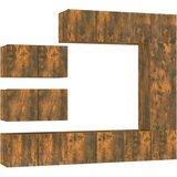  8-dijelni set TV ormarića boja dimljenog hrasta drveni | shoptok.hr