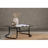 Furniture Fashion Lomma klub stolić ⌀110 cm, crni Cijene