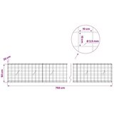  Gabion s žicom debljine 3 5 mm i mrežom 10x10 cm 750x20x50 cm - 20 cm 50 cm 750 cm | shoptok.hr