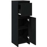 vidaXL kupaonski ormar crni hrast konstruirano drvo 30x30x95 cm | shoptok.hr