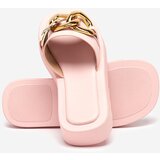 Resti Women's pink slippers with a gold chain Reteris - Footwear | shoptok.hr
