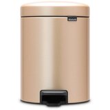 Brabantia Koš za odpadke s pedalom Newicon, 5L s plastičnim vložkom - Champagne | Shoptok.si