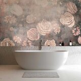  Foto tapeta - Misty nature - orange flowers on a non-uniformly textured background 250x175 | shoptok.hr