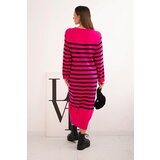 Kesi Włoski Women's striped sweater dress pink | Shoptok.si