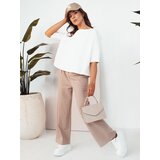 DStreet Spodnie damskie wide leg RITES beżowe | Shoptok.si