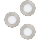 Eglo set ugradbenih LED svjetiljki Fueva 1 (8,1 W, D x Š x V: 8,5 x 8,5 x 3 cm, Mat nikal, 3 Kom., Topla bijela) Cijene