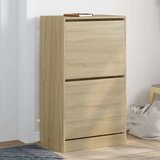 vidaXL omarica za čevlje z 2 predaloma sonoma hrast 60x42x108 cm | Shoptok.si