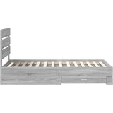 vidaXL konstrukcija postelje siva sonoma 100 x 200 cm konstruiran les, (5000113632) | Shoptok.si