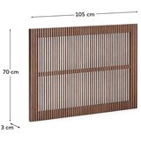 Kave Home Vzglavje iz masivnega jesena v temni naravni barvi 105x70 cm Beyla – | Shoptok.si