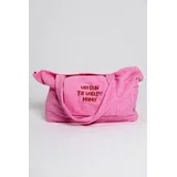 Ženska torba za plažu, Oversized, Roze