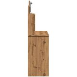vidaXL Toaletni stol s LED svjetlima Artisan hrast 96x40x142 cm | shoptok.hr