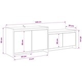  TV komoda 147 x 35 x 50 cm Hrast artisan Prerađeno drvo | shoptok.hr