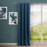 Casa Selección Modra zavesa iz rebrastega žameta 140x260 cm Merely – | Shoptok.si