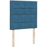 vidaXL Box spring postelja z vzmetnico modra 90x190 cm žamet, (21308175) | Shoptok.si