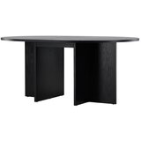 Venture Home okrugli rastezljivi blagovaonski stol Strada ⌀120 cm, crna | shoptok.hr