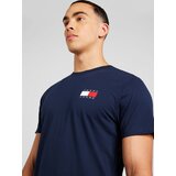 Tommy Jeans Majica 'ESSENTIAL' mornarska / rdeča / bela | Shoptok.si
