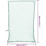 vidaXL Mreža za prikolico z elastično vrvjo zelena 3x2 m PP | Shoptok.si