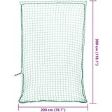 vidaXL mreža za prikolicu s elastičnim užetom zelena 3x2 m PP | shoptok.hr