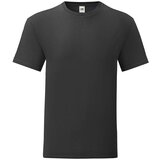 Fruit Of The Loom Black men's t-shirt in combed cotton Iconic with sleeve Cijene