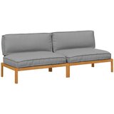 vidaXL Kavčna garnitura Siva 240 x 92 x 69 cm Masiven les akacije, (5000153010) | Shoptok.si