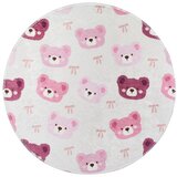 Vitaus Ružičasti/boje slonovače periv dječji tepih ø120 cm Cute Teddies Pink – Cijene