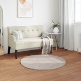  Protuklizni tepih od umjetnog zečjeg krzna OLITE Bež Ø 120 cm | shoptok.hr