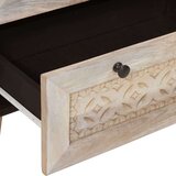 vidaXL Ormarić / Komoda 3 pcs Bijelo 60 x 33 x 75 cm masivno drvo manga | shoptok.hr