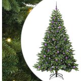 vidaXL Umestno božično drevo med 300 LED Zelena 210 cm PE in PVC | Shoptok.si