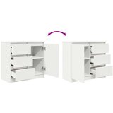  Komoda s ladicama bijela 71x35x84 cm konstruirano drvo | shoptok.hr