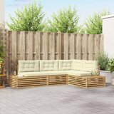  5 pcs Set vanjskih sofa Bijela Cijene