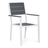 Multi Garden Set od 2 vrtne stolice za terasu ili balkon, HDPE i čelik, sivo-bijele | shoptok.hr