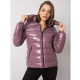 Fashion Hunters Purple quilted jacket Cene