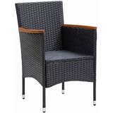  5-dijelni vrtni blagovaonski set crni | shoptok.hr