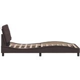vidaXL Okvir za krevet bez madraca tamnosmeđi 90 x 190 cm od tkanine | shoptok.hr