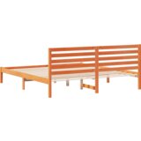  Konstrukcija postelje z vzglavjem Voskast rjav 180 x 200 cm, (5000127531) | Shoptok.si