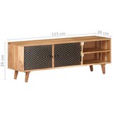 TV ormarić 115 x 30 x 39 cm od masivnog drva bagrema | shoptok.hr