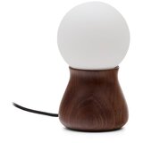 Kave Home Tamno smeđa stolna lampa od masivnog kaučuka (visina 26 cm) Okeni – | shoptok.hr
