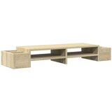 vidaXL Stojalo za zaslon s predelki sonoma hrast 100x27x15 cm inž. les | Shoptok.si